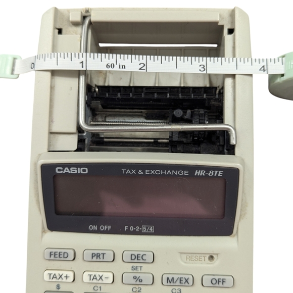 Casio | Vintage Printer Calculator | Tax & Exchange HR-8TE | Use 4-AA Batteries - Picture 9 of 9